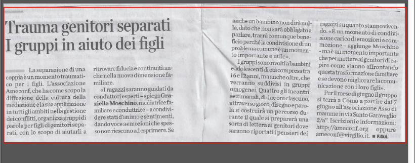 La Provincia di Como pagina 18 del volontariato di lunedì 19 maggio 2014